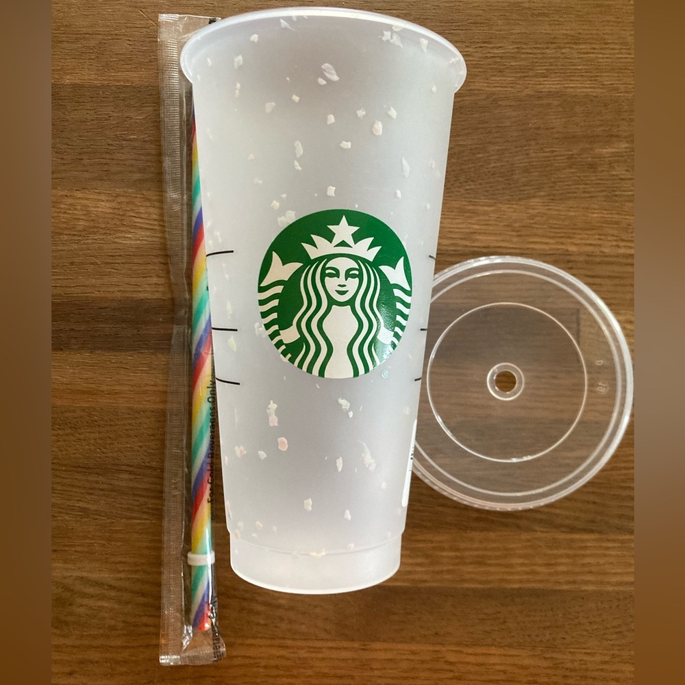 NWT Starbucks Tumbler Confetti COLOR CHANGING Cold Cup Reusable Speckled 2020